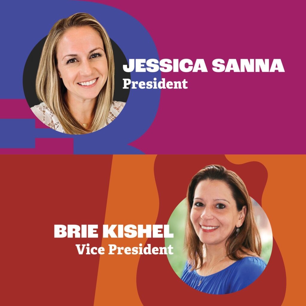 Photo of Jessica Sanna, President, and Brie Kishel, Vice President
